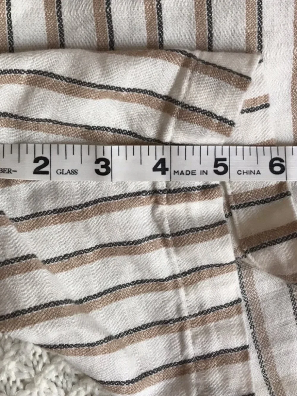 Old Navy Striped Linen Blend Shorts Size XL NEW NWOT